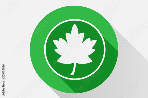 Icono verde de hojas.