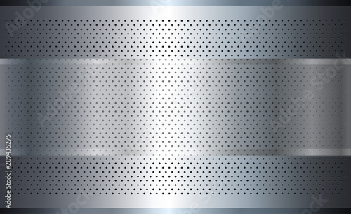 Metallic background silver, polished steel texture