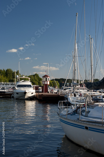 Wharf with yachts