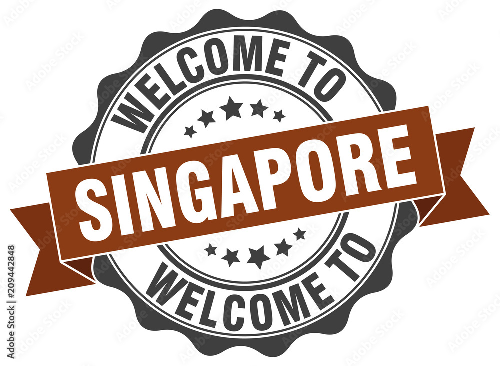Singapore round ribbon seal Singapore round ribbon seal