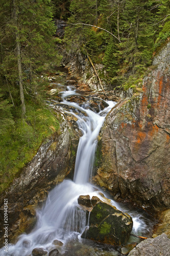 Adam Mickiewicz waterfalls near Zakopane. Poland