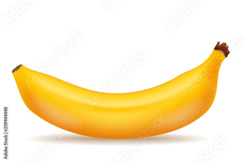Good tasty banana realistic 3d food icon design vector illustration