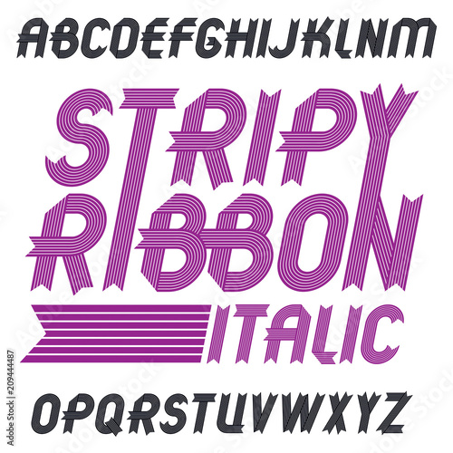 Set of trendy vector capita...