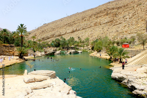 Scenic Nature of Wadi Bani Khalid Muscat Oman photo