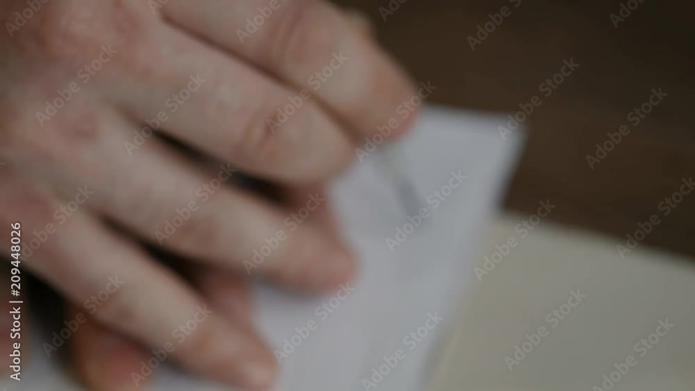 The process of manufacturing a leather wallet handmade. The wizard