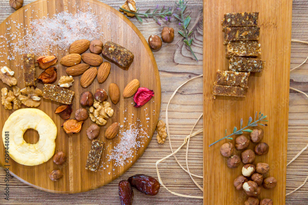 Mixed Food, Fruits and Nuts Mixed Food, Fruits and Nuts