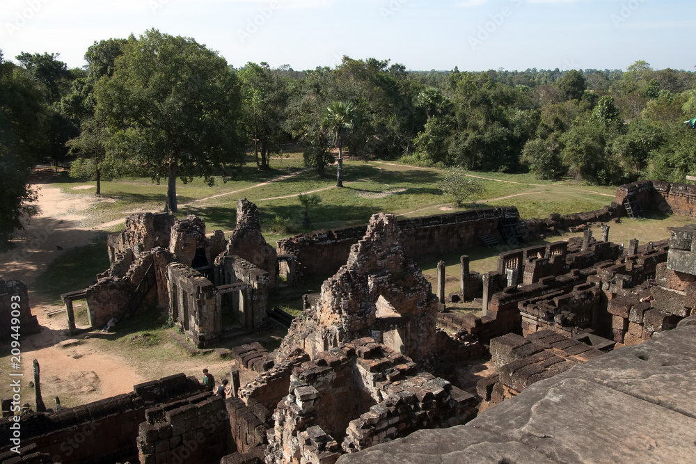 Siem Reap Cambodia, view of surrounding jungle from Pre Rup a 10th century hindu temple Siem Reap Cambodia, view of surrounding jungle from Pre Rup a 10th century hindu temple
