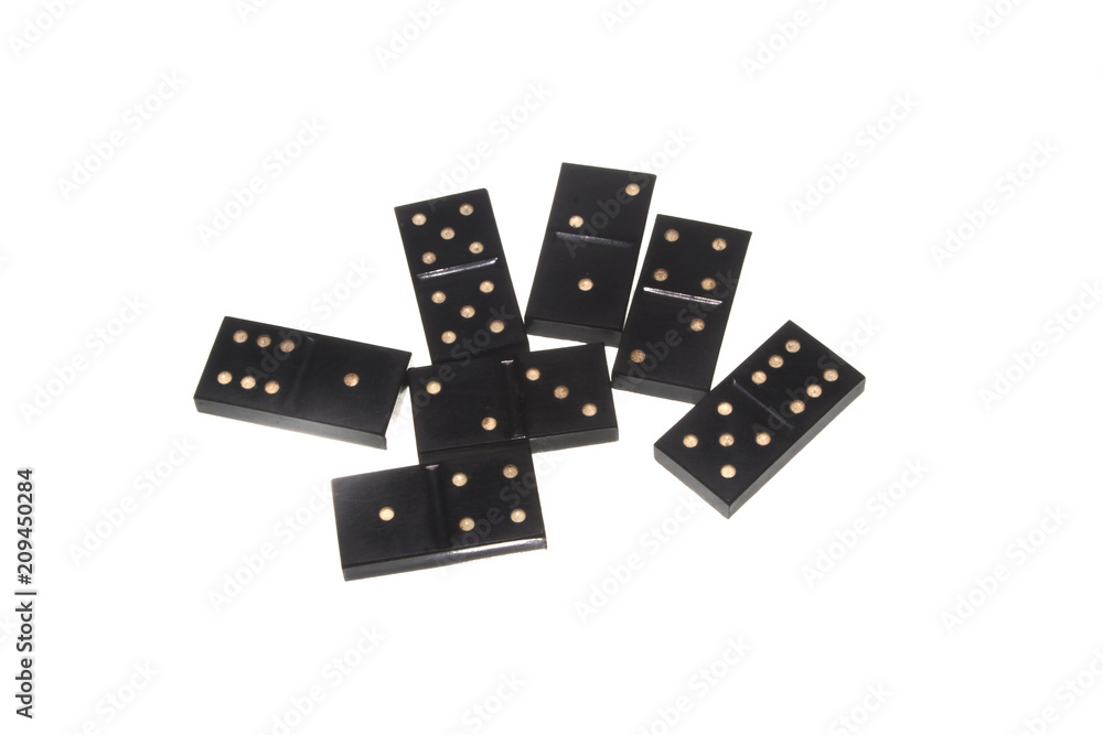 domino isolated on white background domino isolated on white background