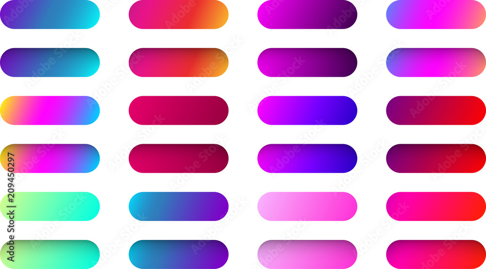Colorful web button templates isolated on white. Colorful web button templates isolated on white.