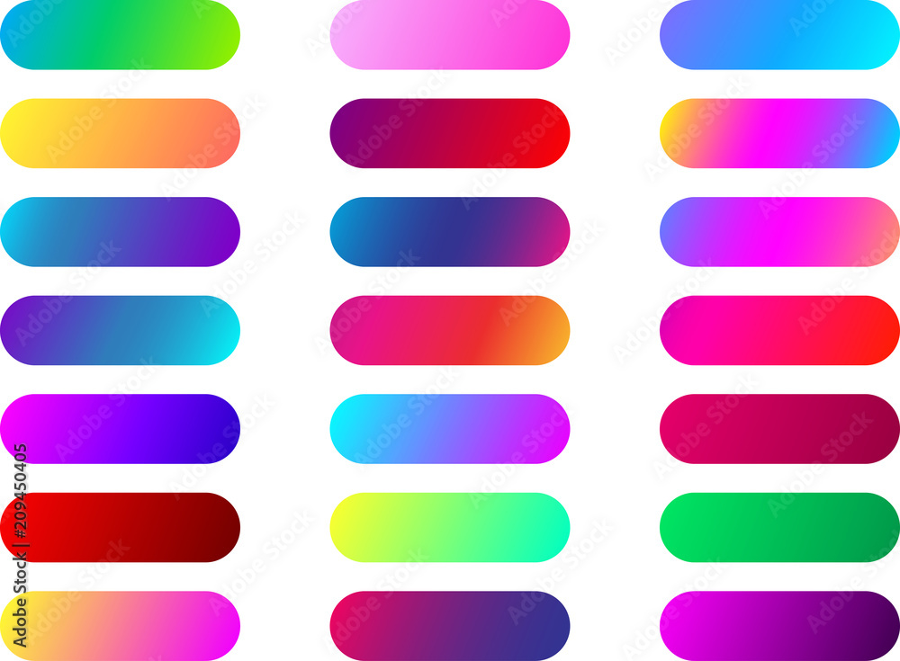 Color web button templates isolated on white. Color web button templates isolated on white.