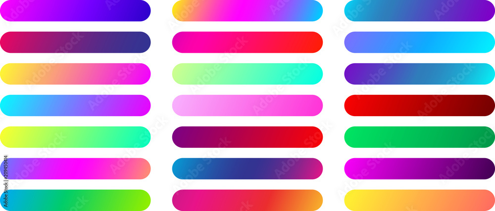 Color web button templates isolated on white. Color web button templates isolated on white.