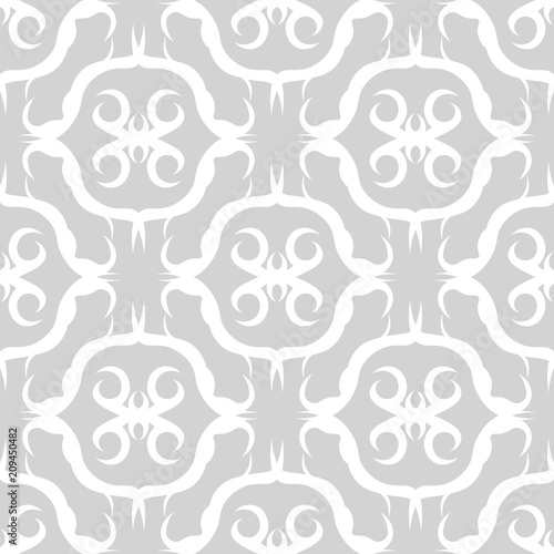 seamless geometric abstract pattern with floral motive