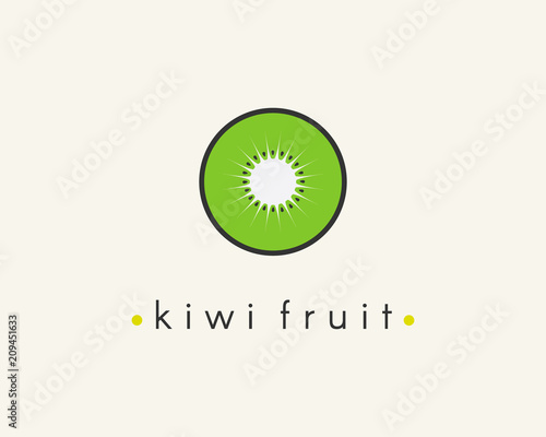 Flat kiwi icon