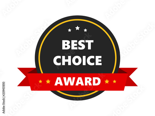 Best Choice Award Template Badge Icon Vector