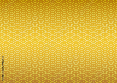 青海波　金