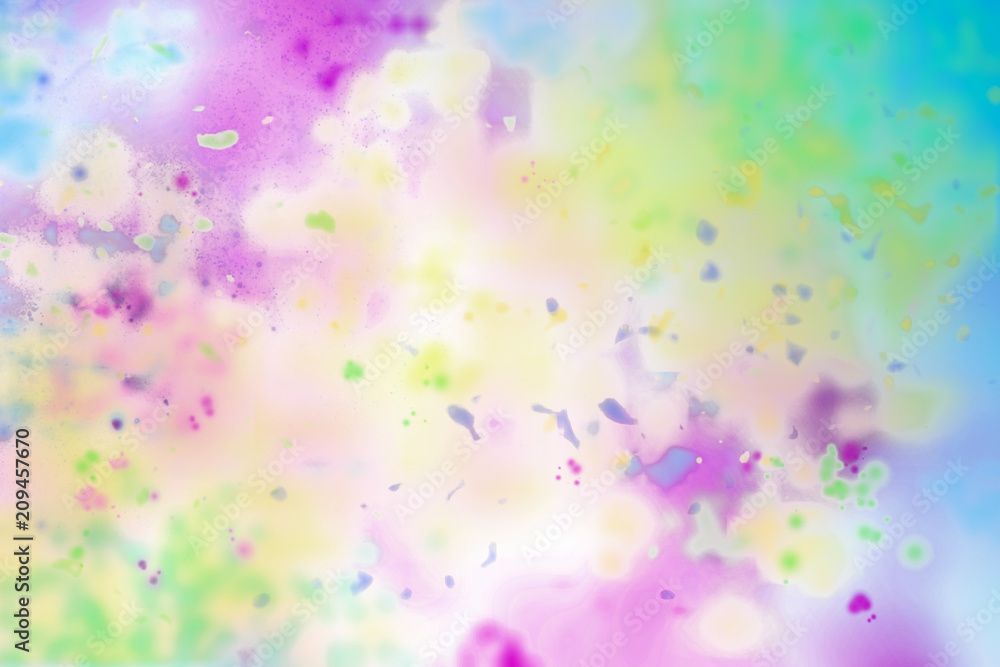Abstract colorful background, watercolor spots