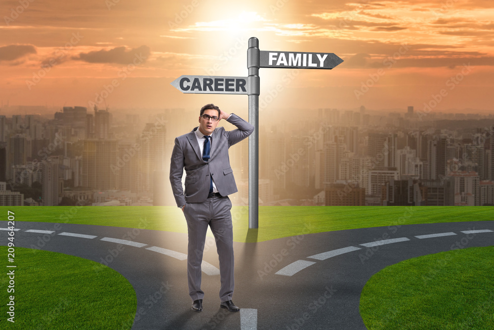 Work life or home balance business concept Work life or home balance business concept