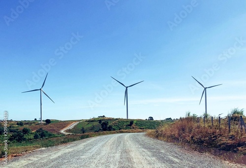 wind turbines enery power turbine view