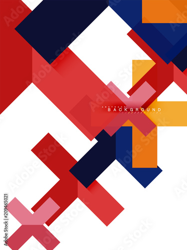Free Download Multicolored abstract geometric shapes, geometry background for web banner - GFXLoad