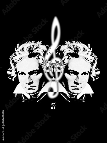 Obraz na płótnie Beethoven and Beethoven