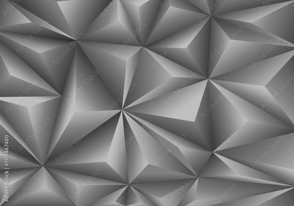 Abstract gray triangle polygon pattern background texture vector illustration. Abstract gray triangle polygon pattern background texture vector illustration.