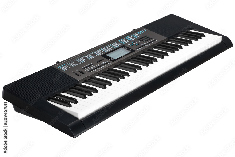 black synthesizer isolated black synthesizer isolated