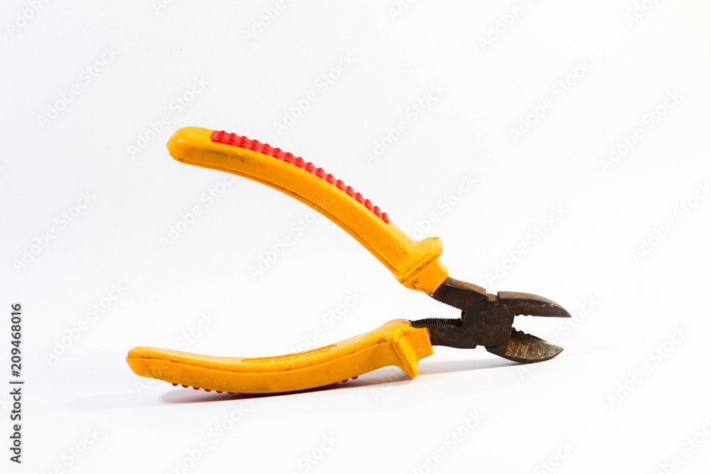 Pliers isolated on white background Pliers isolated on white background