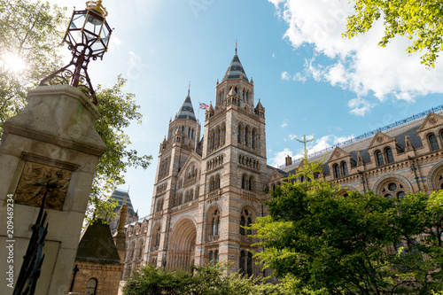 Natural History Museum of London in spring sunny day, United Kingdom photo