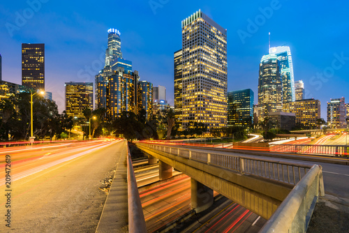 Los Angeles Downtown Sunset