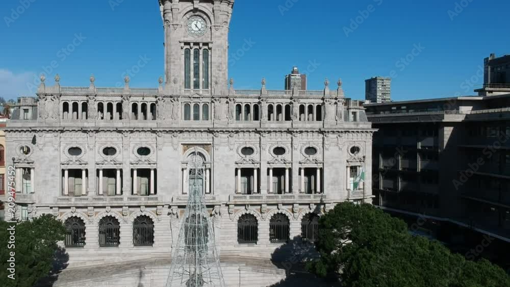 Climbing the city hall at Porto with a drone Climbing the city hall at Porto with a drone