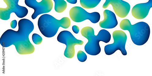 Decorative soft drops flow ...