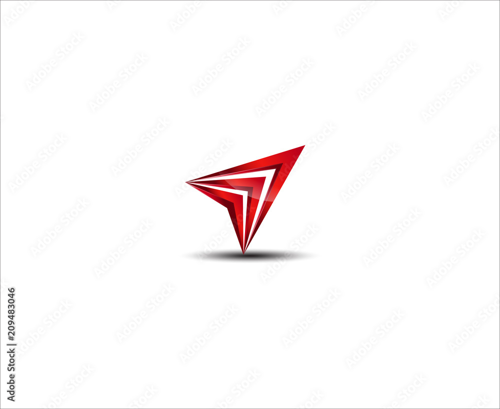 abstract triangle logo. abstract triangle logo.