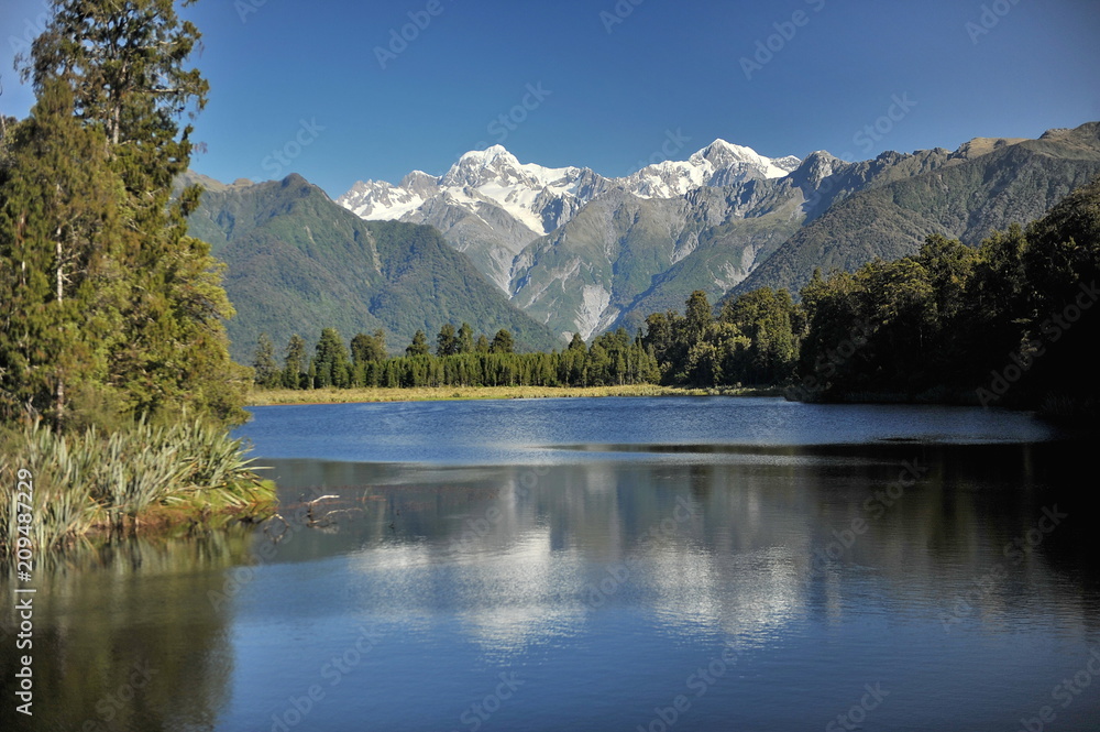 New Zealand. The peak of Mount Cook
