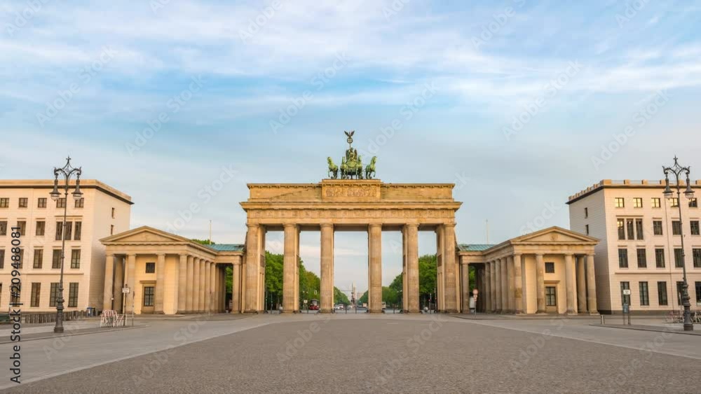 Berlin city skyline timelapse at Brandenburg Gate (Brandenburger Tor), Berlin, Germany 4K Time lapse Berlin city skyline timelapse at Brandenburg Gate (Brandenburger Tor), Berlin, Germany 4K Time lapse