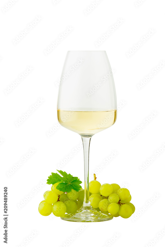 White wine on white background. White wine on white background.