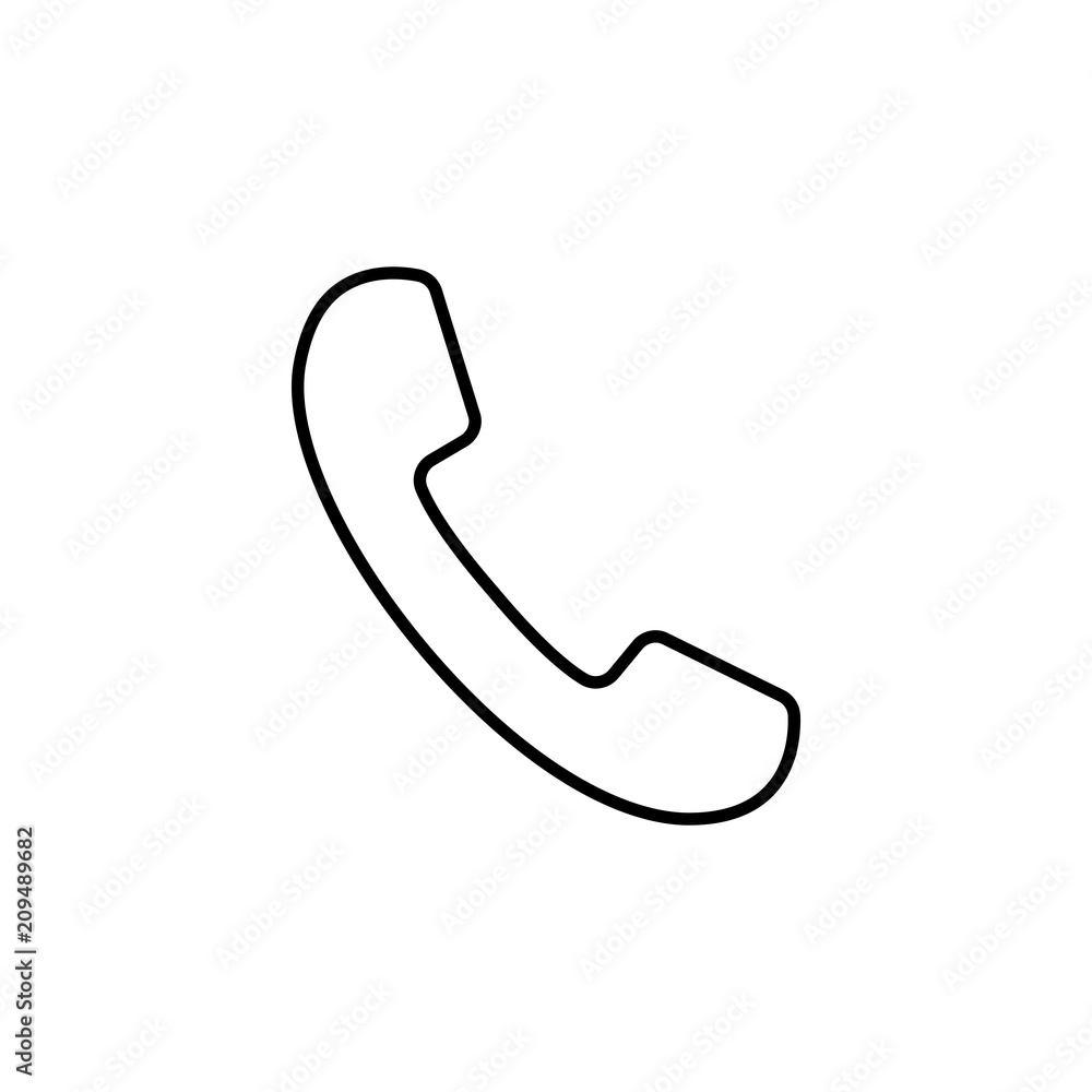 Call icon. Vector illustration. Flat design. Call icon. Vector illustration. Flat design.