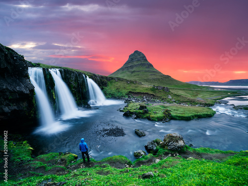 Kirkjufellsfoss - the most beautiful waterfall in Iceland photo