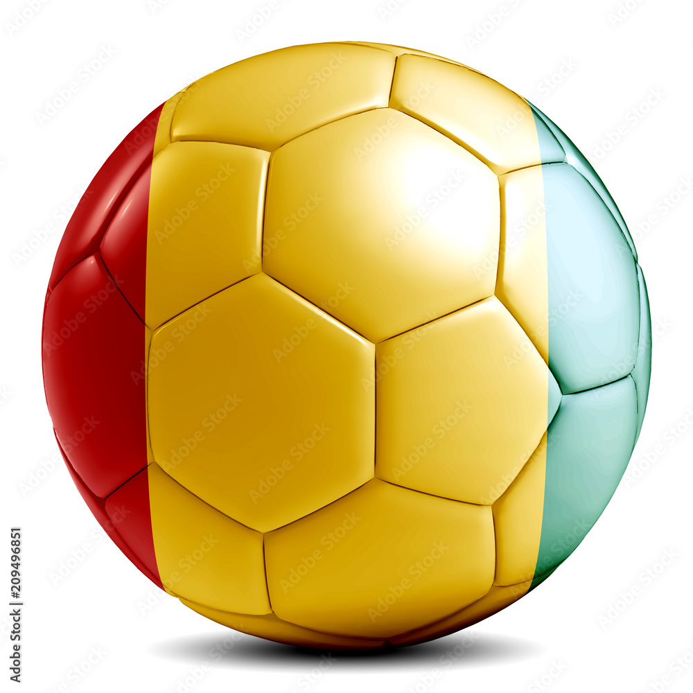 Guinea soccer ball football futbol isolated Guinea soccer ball football futbol isolated