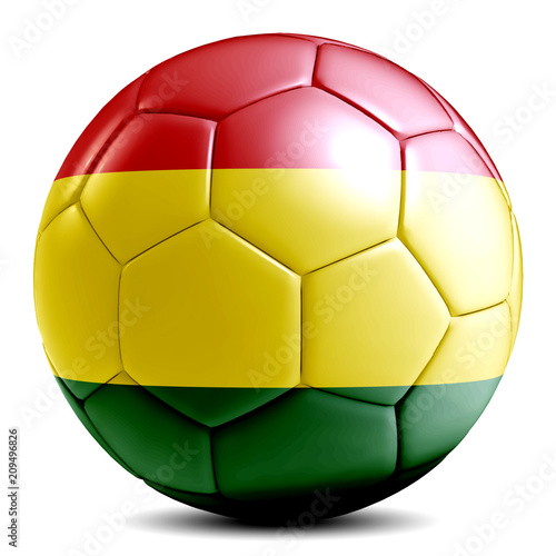 Bolivia soccer ball football futbol isolated