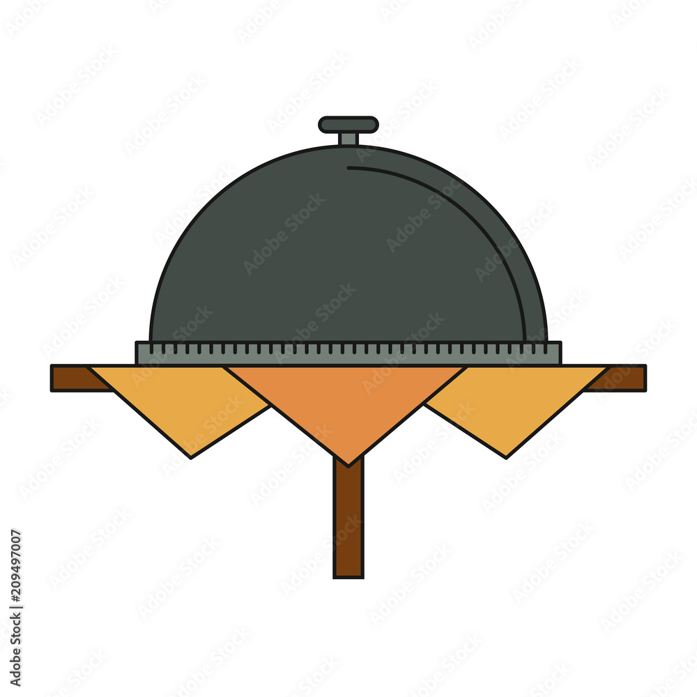 Obraz premium Dish dome isolated vector illustration graphic design