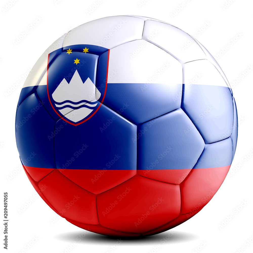Slovenia soccer ball football futbol isolated