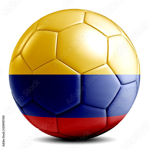 Columbia soccer ball football futbol isolated