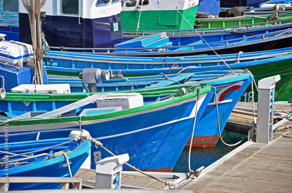 Boote im Hafen, Lanzarote