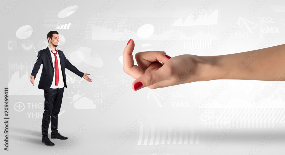 Distracted businessman with kisses on his face and business concept
Distracted businessman with kisses on his face and business concept