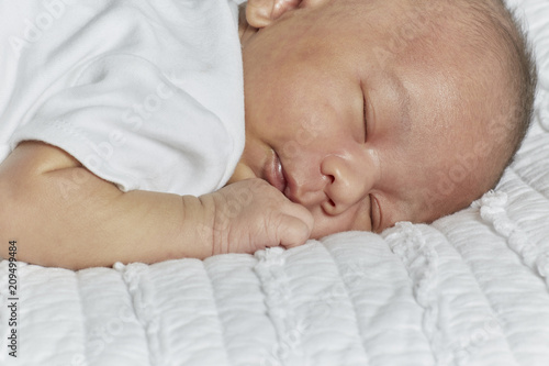 Close Up of a Baby Sleeping