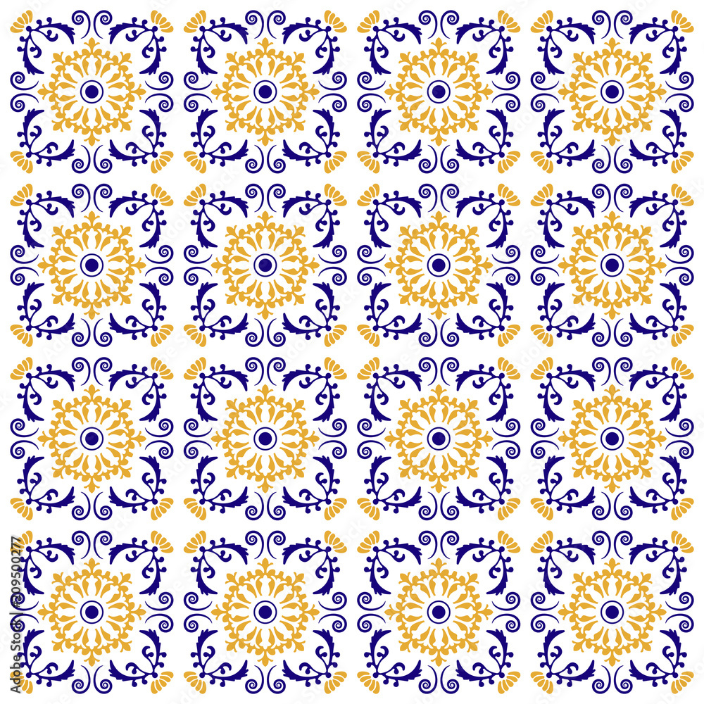 Logo motif décoratif. Azulejos.