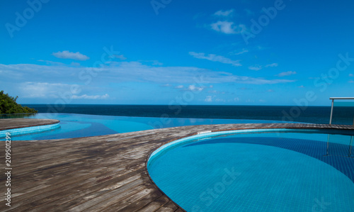 Infinity pool with sea view