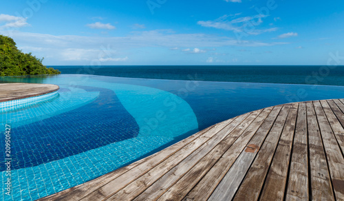 Infinity pool with sea view