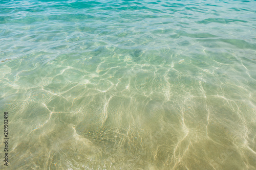 blue sea water caustics background