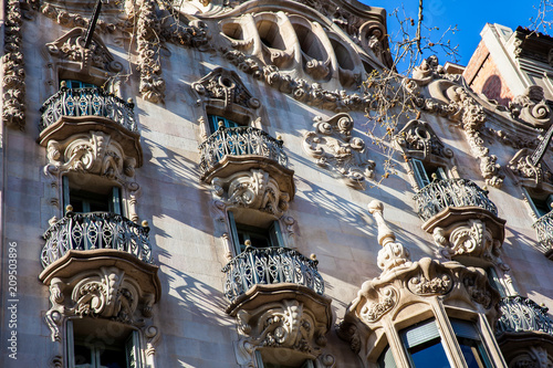 Photography Casa Comalat in Barcelona Spain